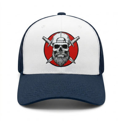 Front view of the Sentinel black mesh snapback trucker hat from the Spec Ops Water Patriot Collection.