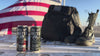 Spec Ops Water hydration cans with military gear and American flag promotional video